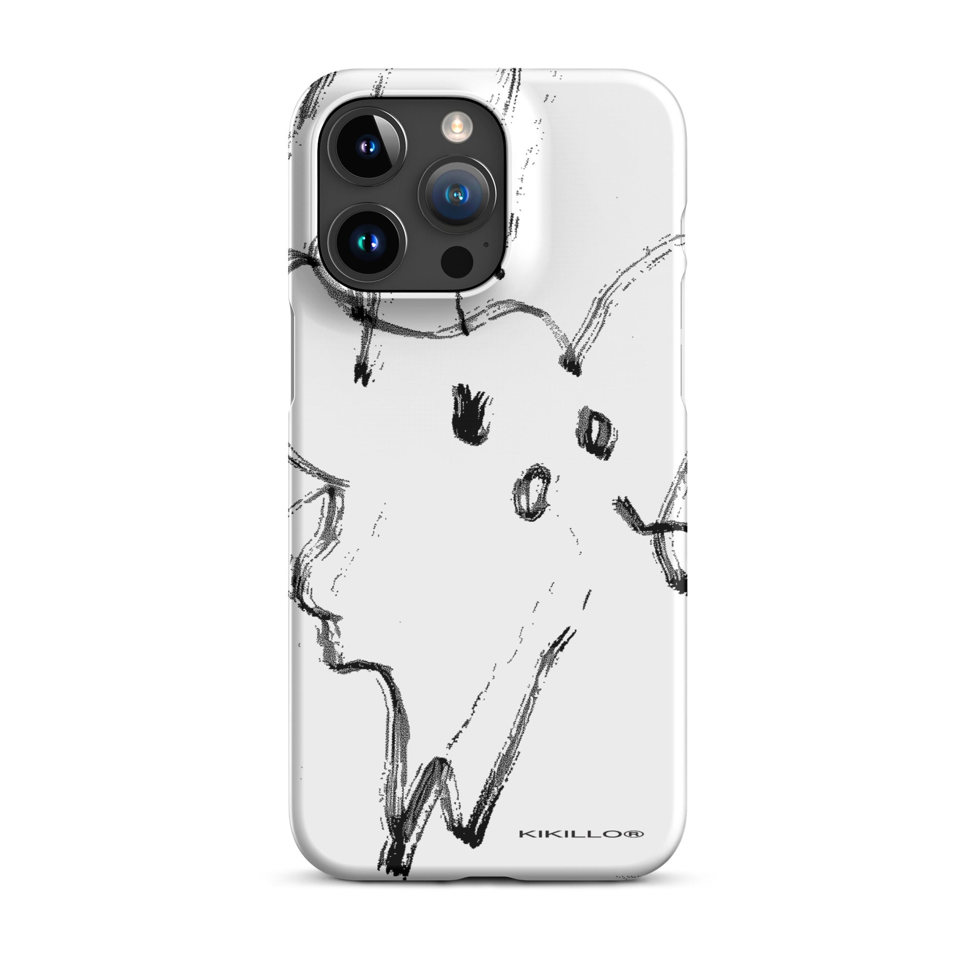 Abstract Lil Ghost® iPhone® snap case