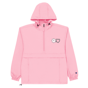 Love Hurts® x Champion Embroidered Packable Jacket (Pastel Pink) - Kikillo Club