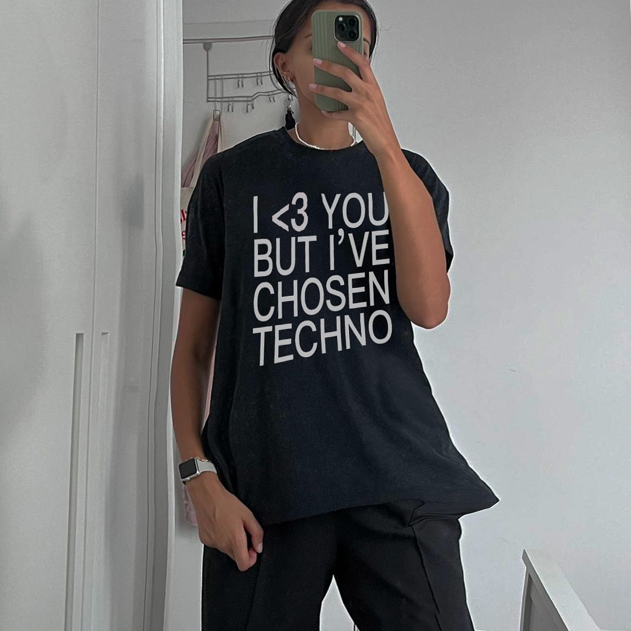 I'VE CHOSEN TECHNO® BLACK Unisex T-Shirt