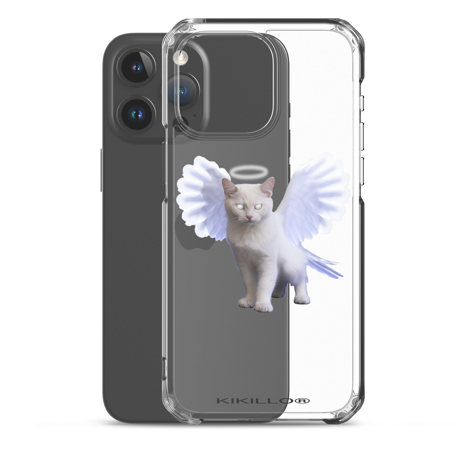 Angel Cat® iPhone® clear case - Kikillo Club