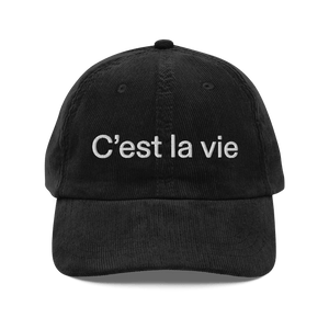 CEST LA VIE® Corduroy Cap 🧢 (5 COLOR) - Kikillo Club
