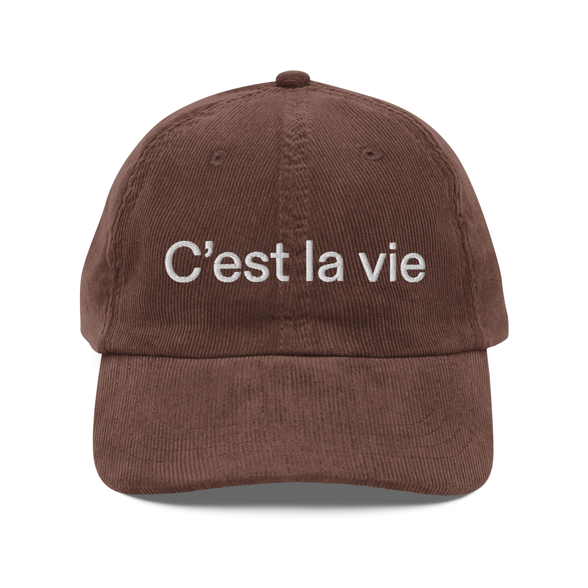 CEST LA VIE® Corduroy Cap 🧢 (5 COLOR) - Kikillo Club