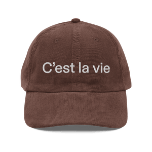 CEST LA VIE® Corduroy Cap 🧢 (5 COLOR) - Kikillo Club