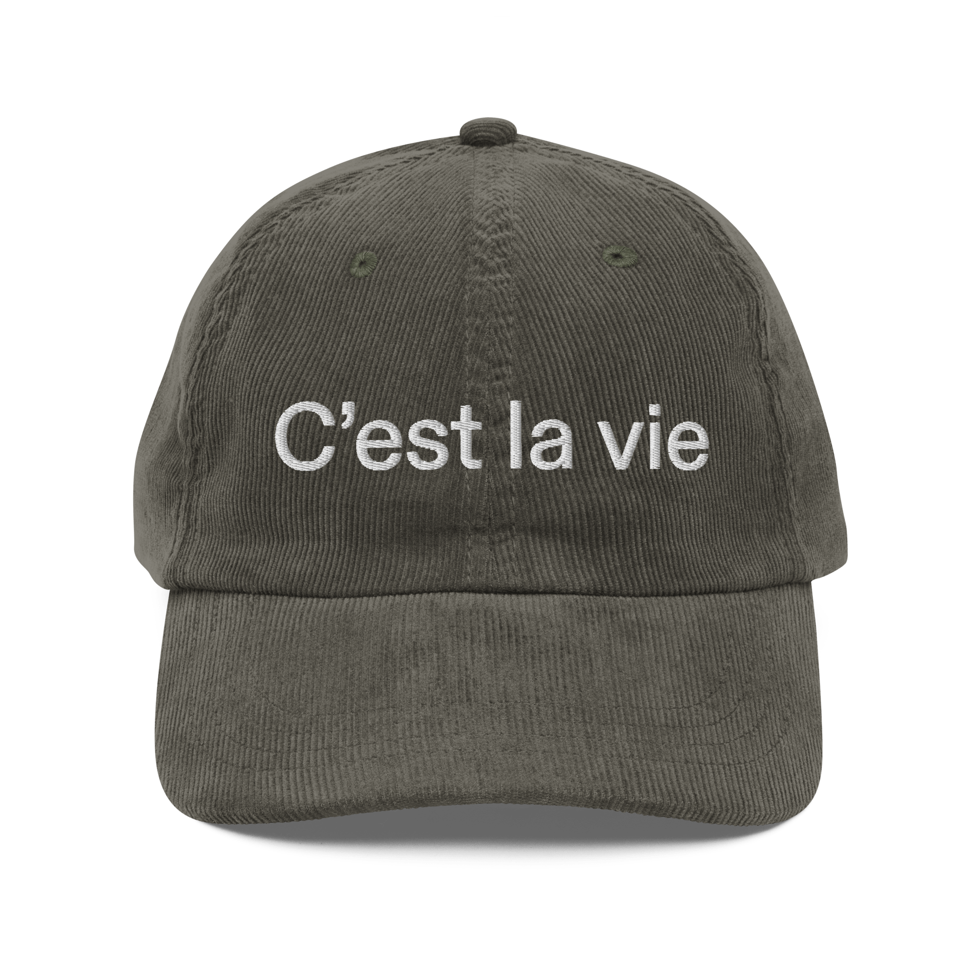 CEST LA VIE® Corduroy Cap 🧢 (5 COLOR) - Kikillo Club
