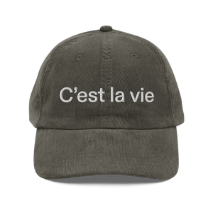 CEST LA VIE® Corduroy Cap 🧢 (5 COLOR) - Kikillo Club