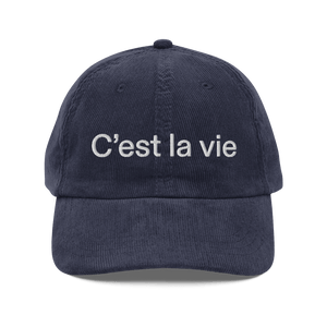 CEST LA VIE® Corduroy Cap 🧢 (5 COLOR) - Kikillo Club