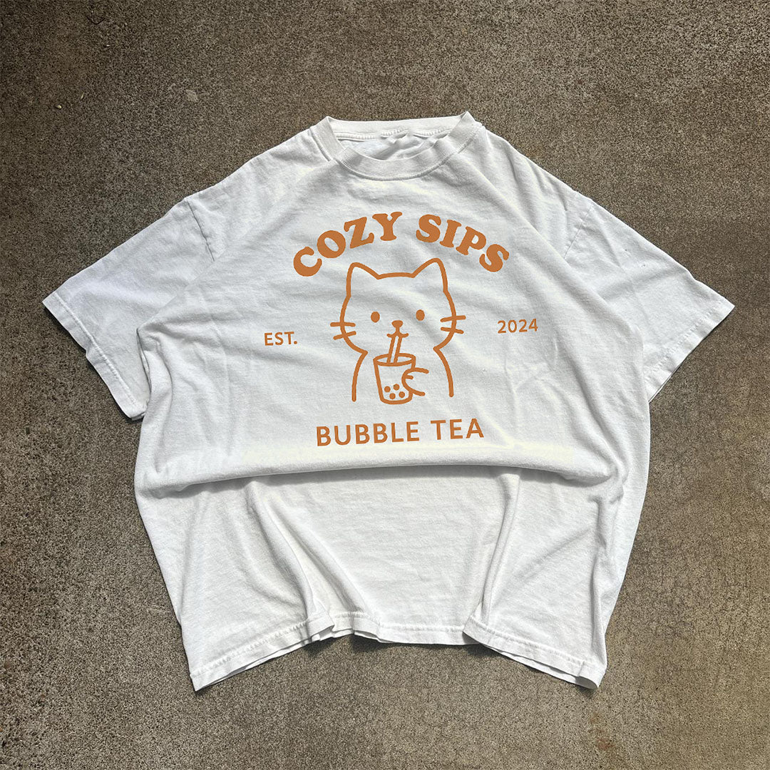 COZY SIPS® ✨ Unisex T-Shirt - Kikillo Club