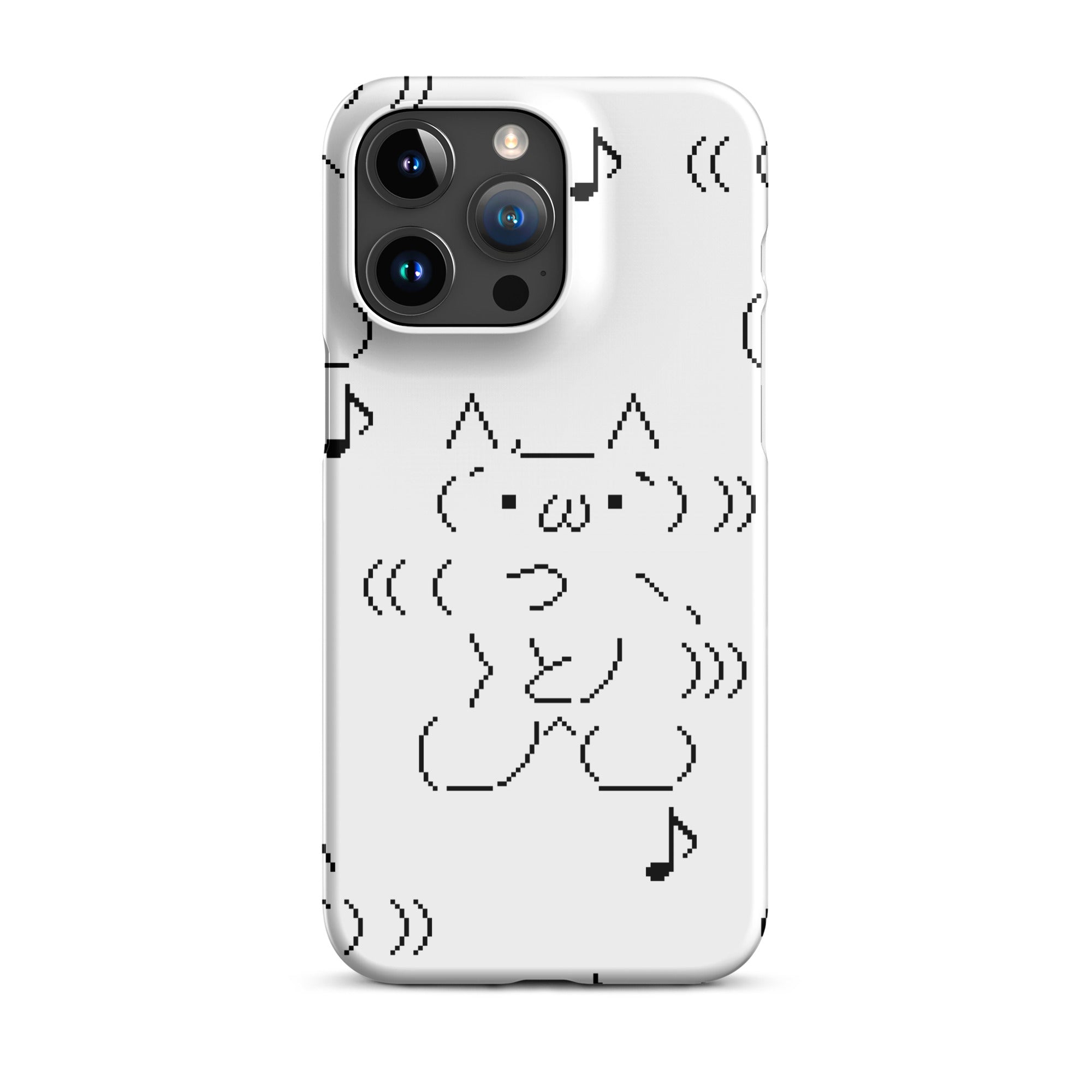 Dancing ASCII Cat iPhone snap case Kikillo Club Dancing ASCII Cat iPhone snap case Kikillo Club