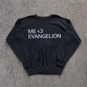 ME <3 EVANGELION® Black Sweatshirt - Kikillo Club