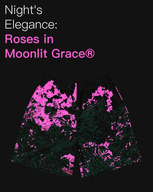 Roses in Moonlit Grace® Unisex Shorts - Kikillo Club