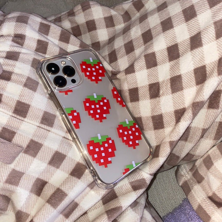 Strawberry Pixel® iPhone® snap case - Kikillo Club