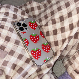 Strawberry Pixel® iPhone® snap case - Kikillo Club