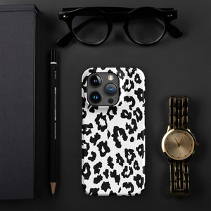 White Cool Leopard® iPhone® snap case - Kikillo Club