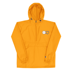 Love Hurts® x Champion Embroidered Packable Jacket (Yellow/Navy) - Kikillo Club