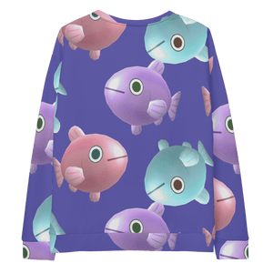 Happy Fish in the Water® All-Over Unisex Sweatshirt - Kikillo Club