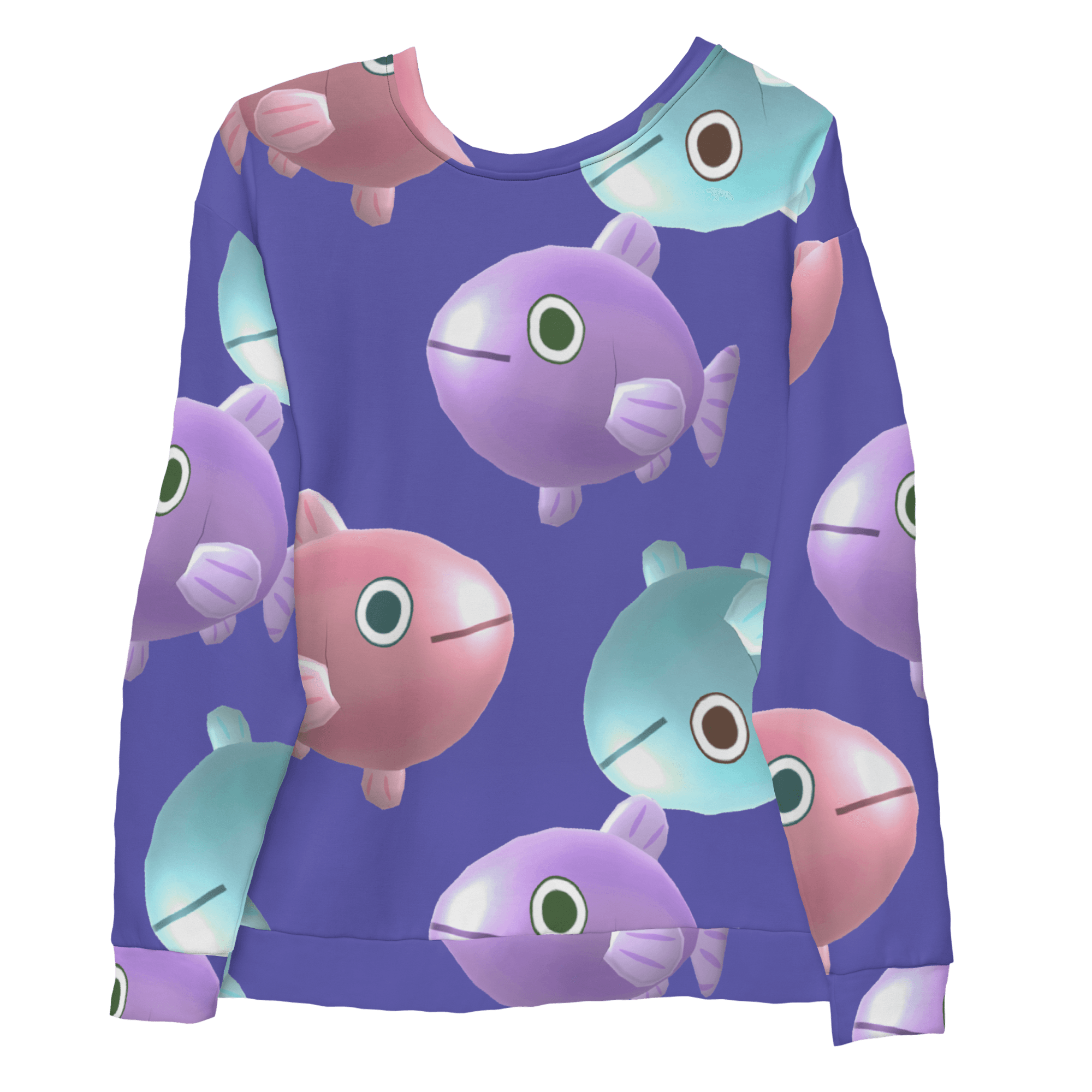 Happy Fish in the Water® All-Over Unisex Sweatshirt - Kikillo Club