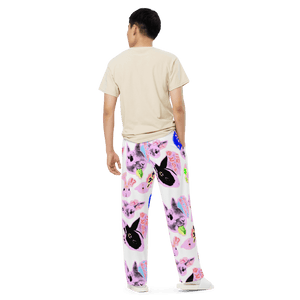 BUN White® Unisex Wide-Leg Pants - Kikillo Club