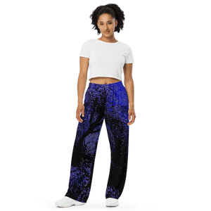 blue night 青い夜® Unisex Wide - Leg Pants - Kikillo Club
