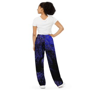 blue night 青い夜® Unisex Wide - Leg Pants - Kikillo Club