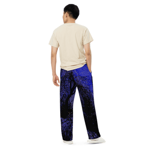 blue night 青い夜® Unisex Wide - Leg Pants - Kikillo Club