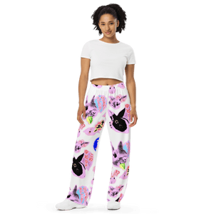 BUN White® Unisex Wide - Leg Pants - Kikillo Club