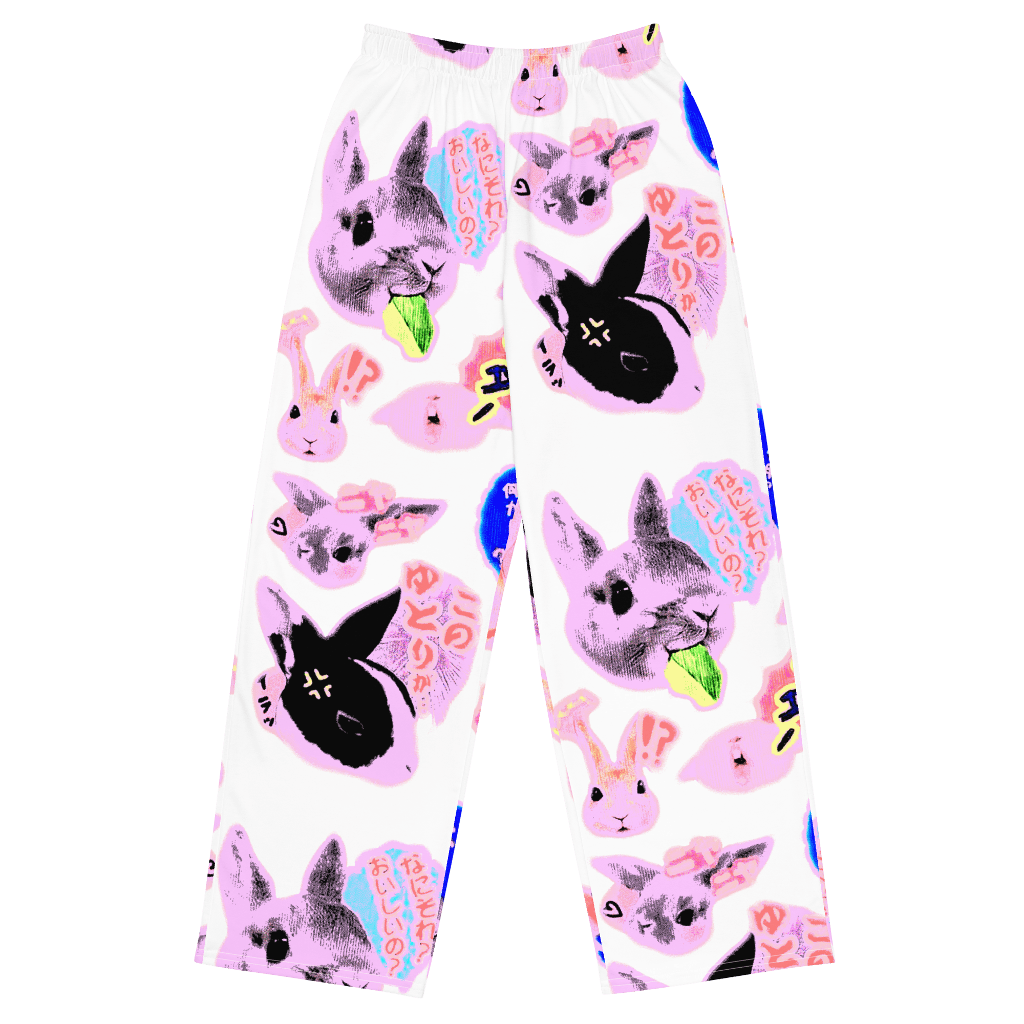 BUN White® Unisex Wide - Leg Pants - Kikillo Club