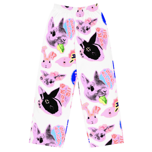 BUN White® Unisex Wide - Leg Pants - Kikillo Club