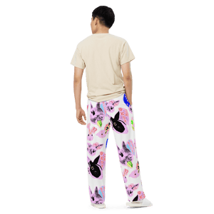 BUN White® Unisex Wide - Leg Pants - Kikillo Club