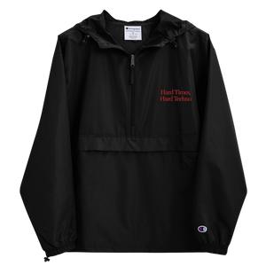 Hard Times, Hard Techno® Champion Embroidered Packable Jacket - Kikillo Club