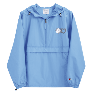 Love Hurts® x Champion Embroidered Packable Jacket (Pastel Blue) - Kikillo Club