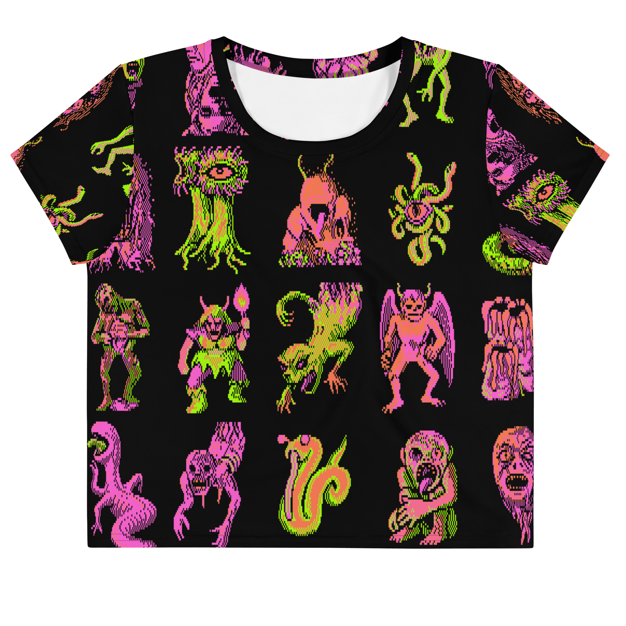 Parade Tricolore® All - Over Print Crop Tee - Kikillo Club