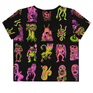 Parade Tricolore® All - Over Print Crop Tee - Kikillo Club