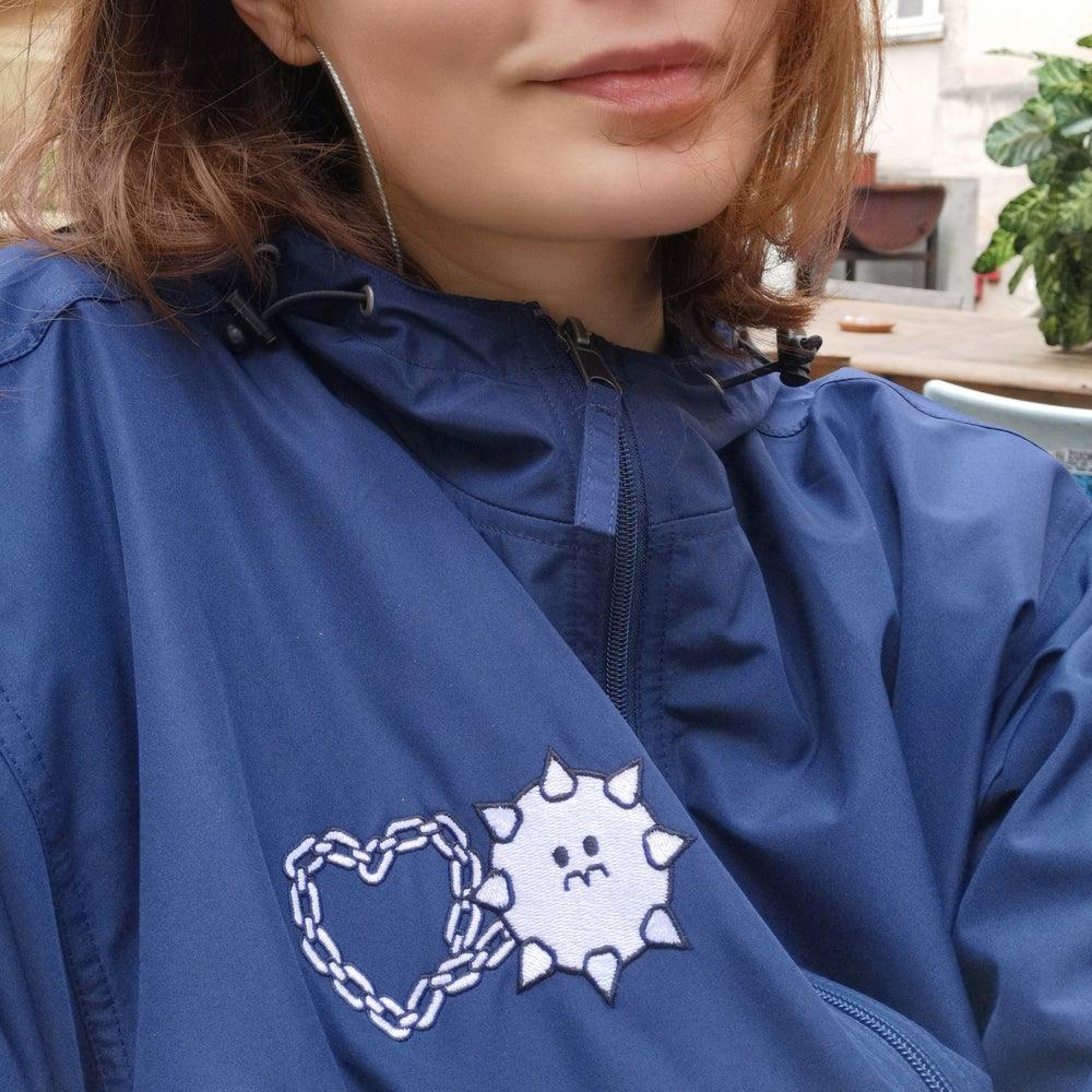 Love Hurts® x Champion Embroidered Packable Jacket (Yellow/Navy) - Kikillo Club