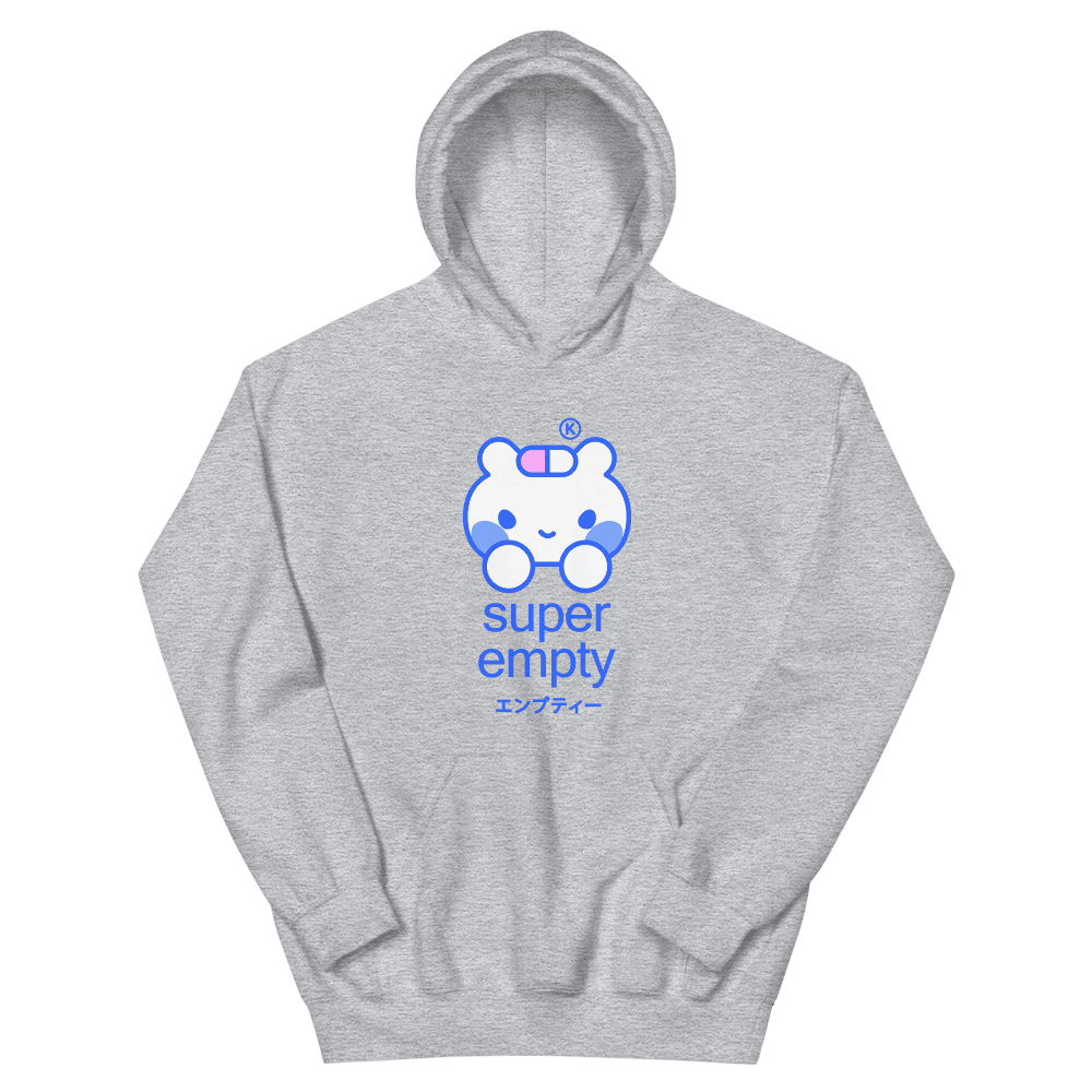 SUPER EMPTY® Grey Edition Hoodie - Kikillo Club