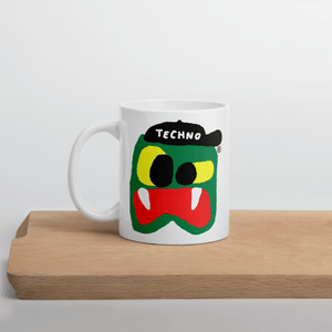 TECHNO® White glossy mug - Kikillo Club