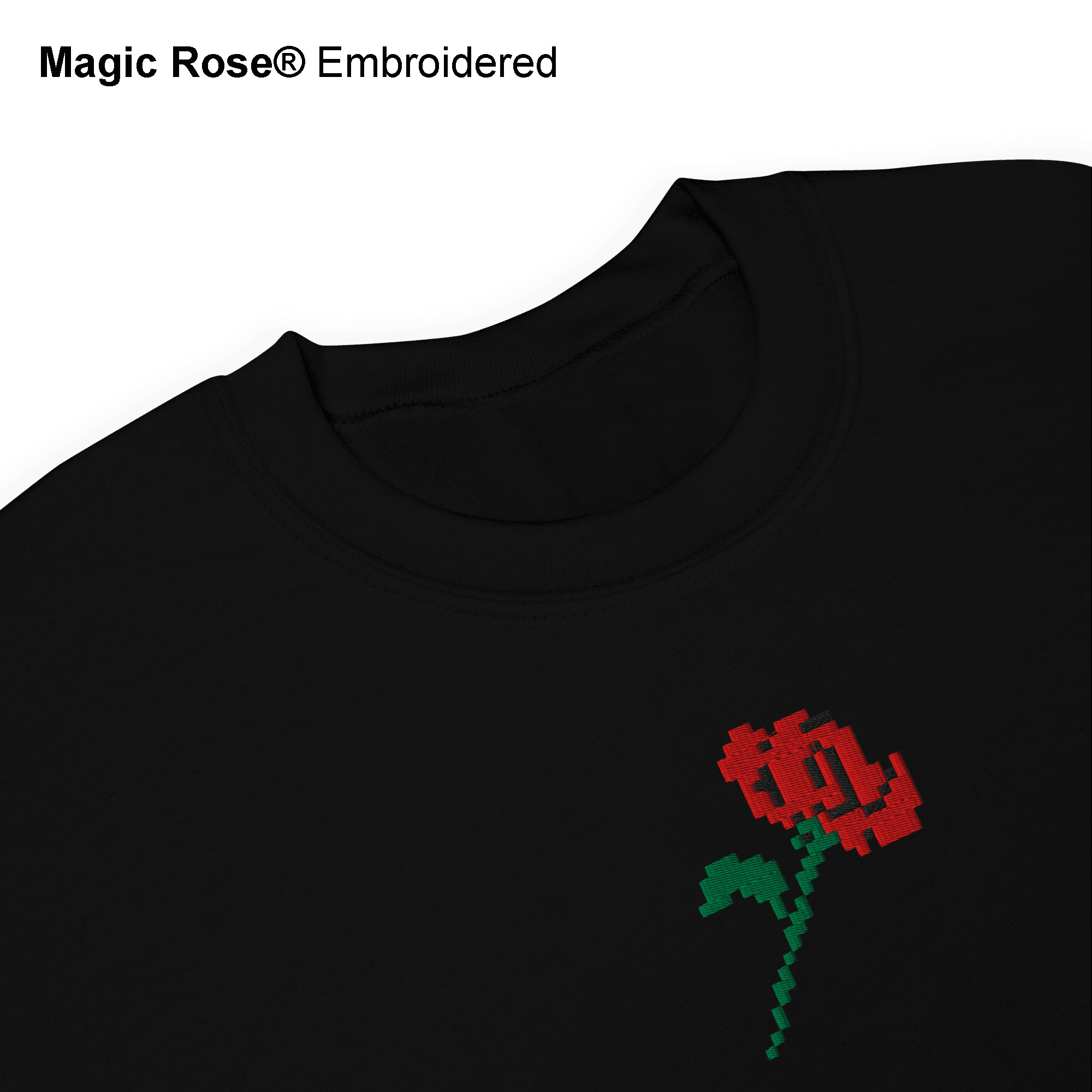 Magic Rose® Embroidered Sweatshirt - Kikillo Club