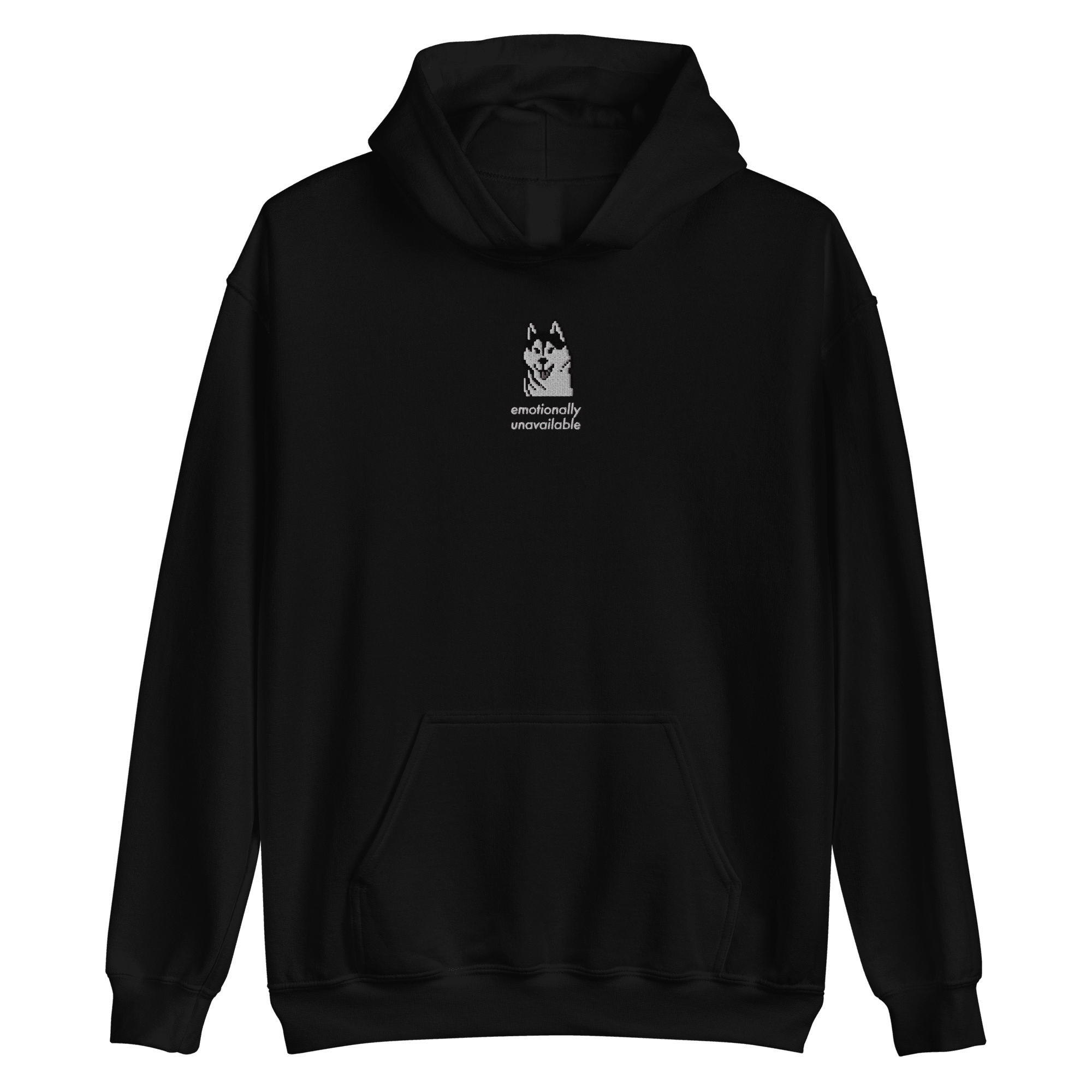 Emotionally Unavailable® Embroidered Hoodie (super limited) - Kikillo Club
