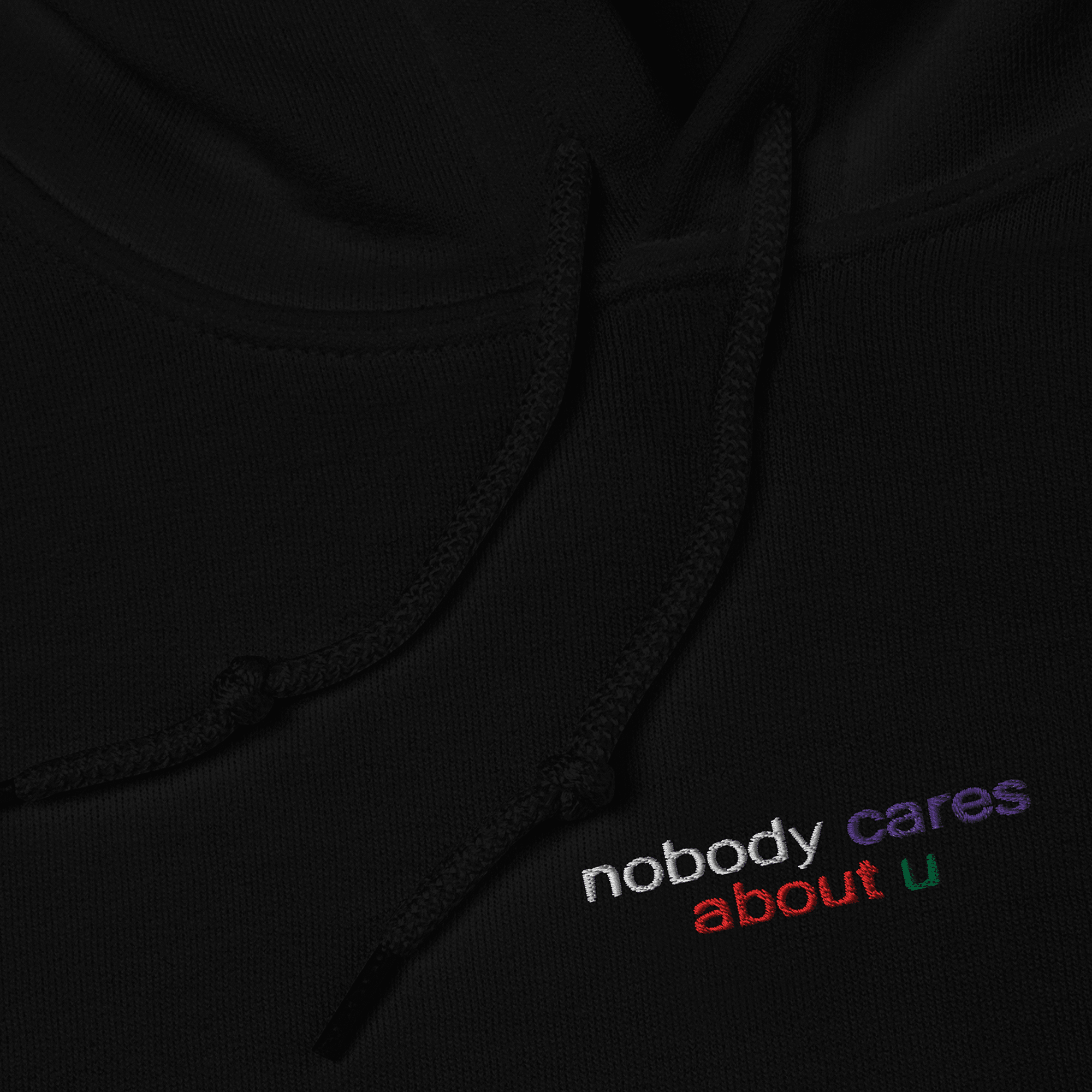 Nobody Cares About U® Embroidered Hoodie (super limited) - Kikillo Club