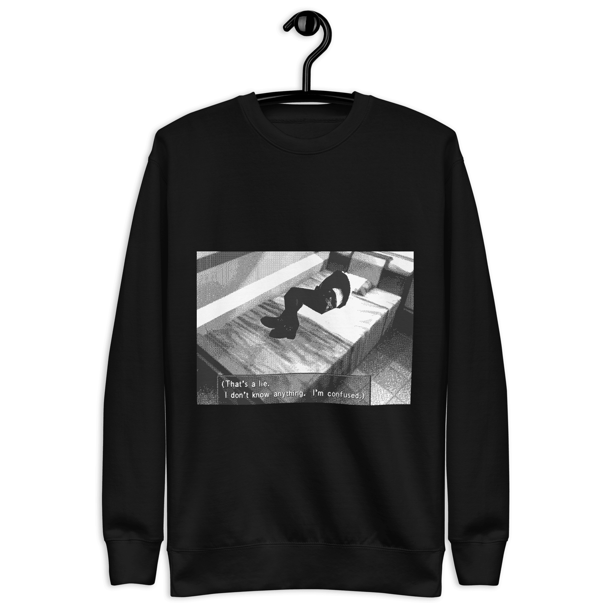 LIE® Black Sweatshirt - Kikillo Club