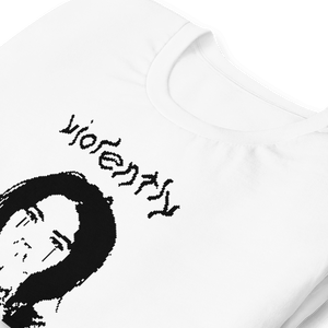 Violently Unhappy® White T-Shirt - Kikillo Club