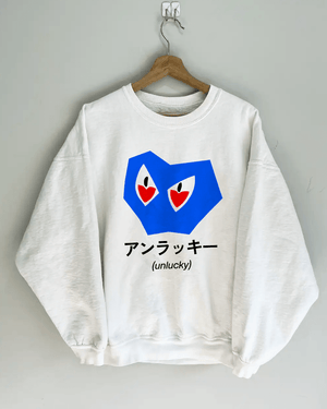 Unlucky® White Sweatshirt - Kikillo Club